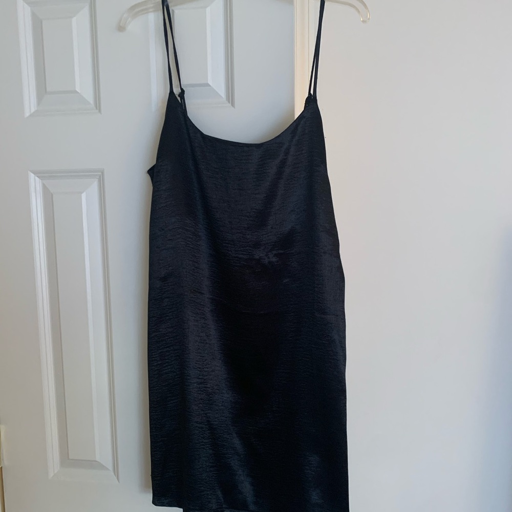 Black slip dress